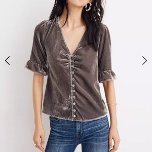 Madewell Velvet Daylight Top